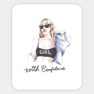 Fashion girl Sticker